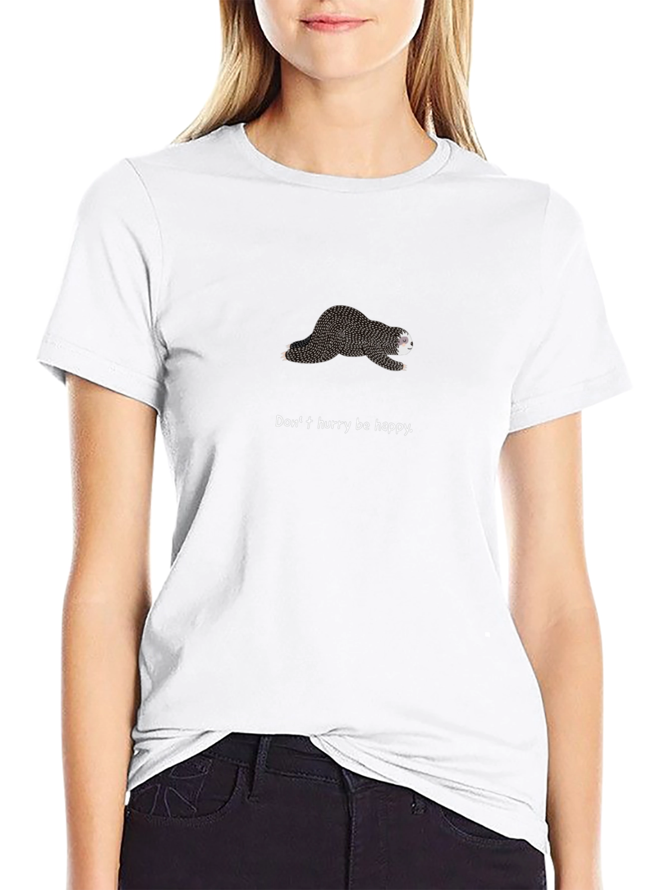 Chill Sloth Tee - Dont Hurry Be Happy
