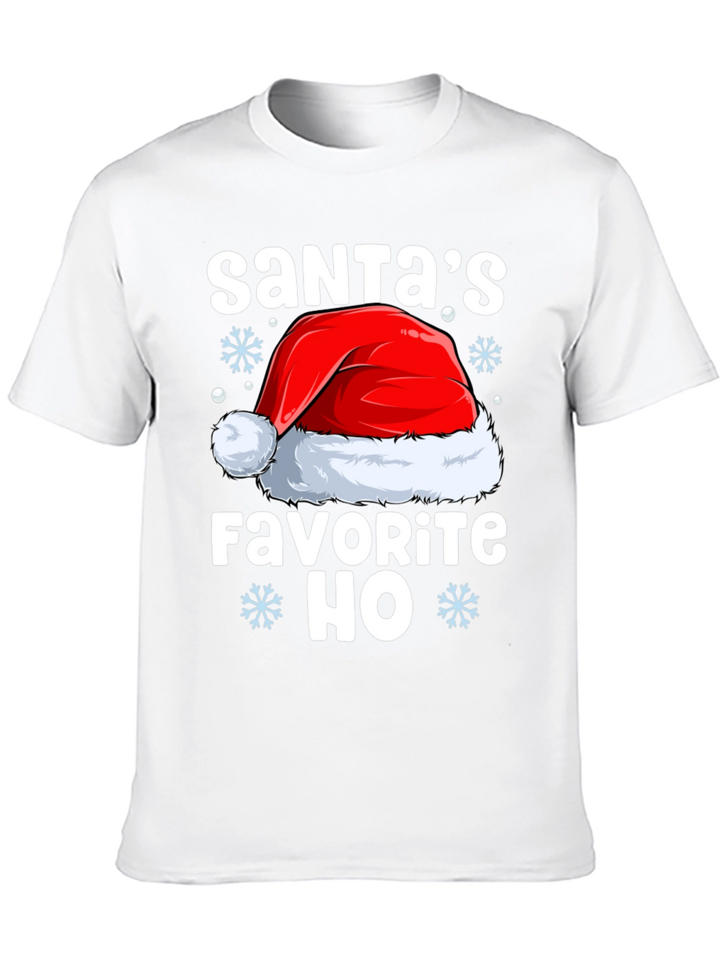 Santas Favorite HO Black Christmas T-Shirt