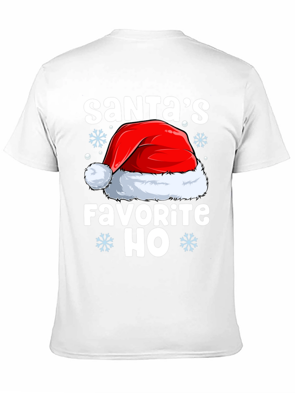 Santas Favorite HO Black Christmas T-Shirt