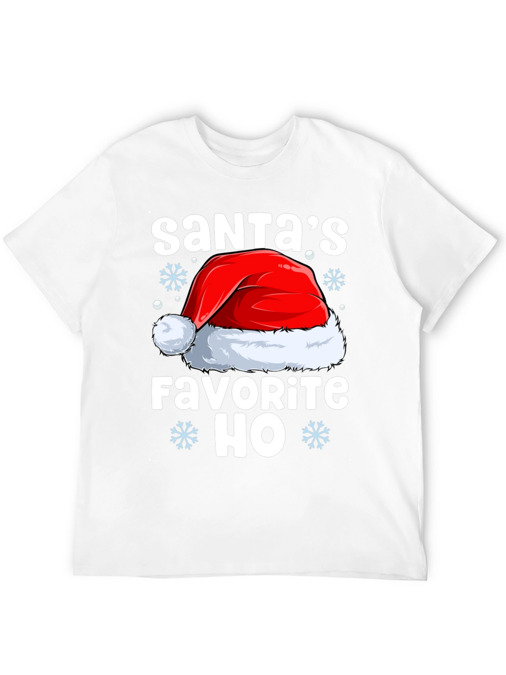 Santas Favorite HO Black Christmas T-Shirt
