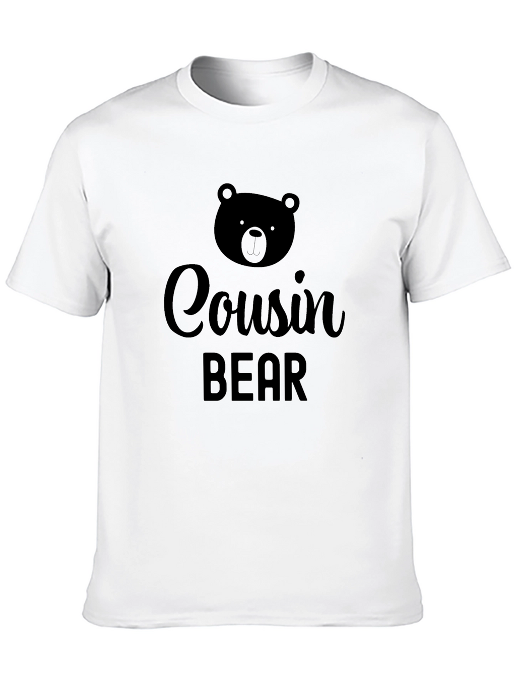 Cousin Bear T-Shirt - Black Novelty Tee