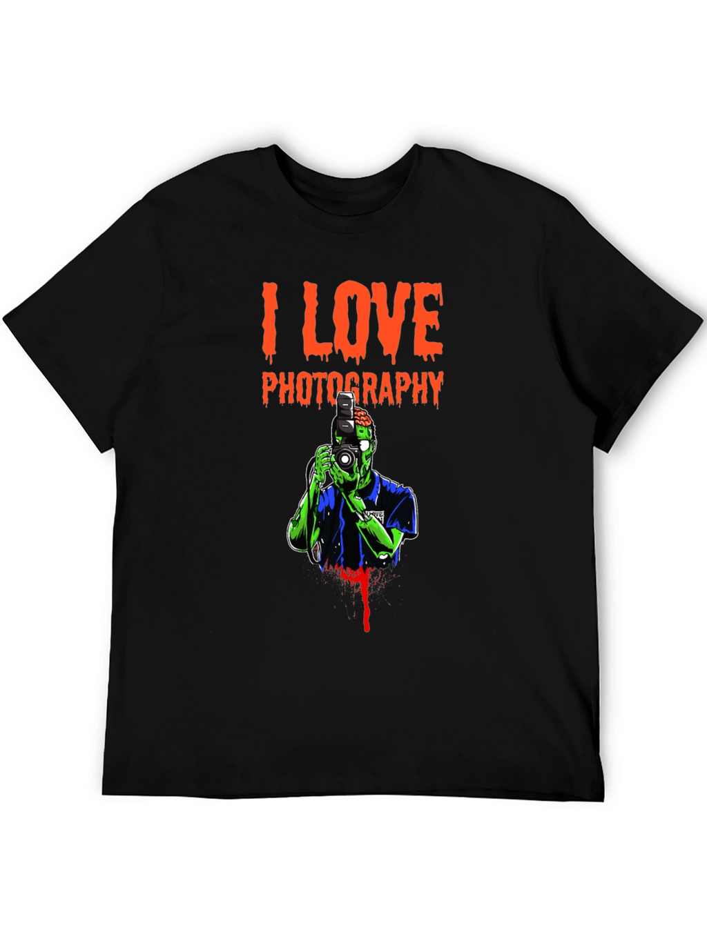 I Love Photography Zombie Graphic T-Shirt