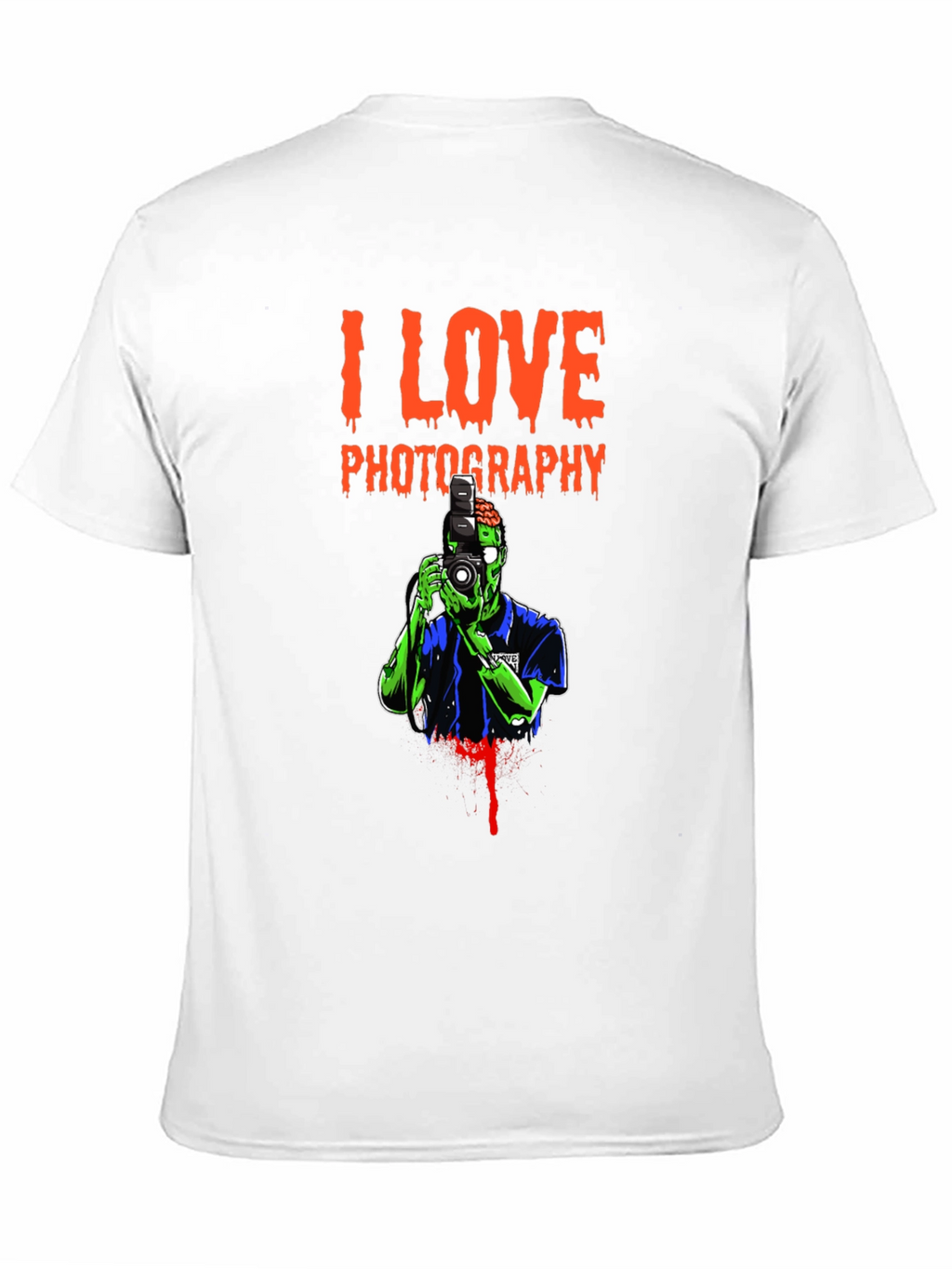 I Love Photography Zombie Graphic T-Shirt