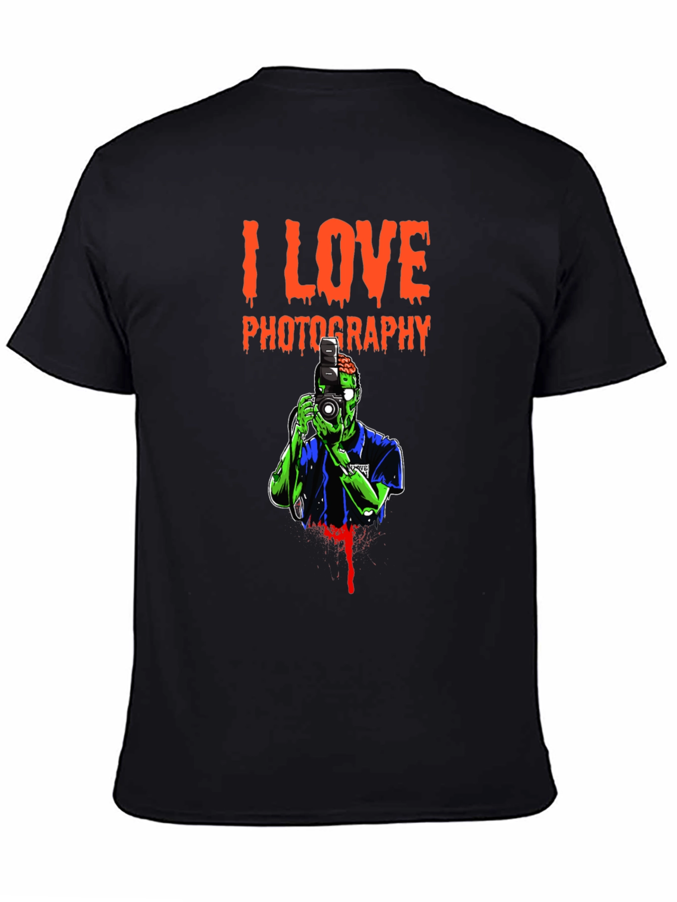 I Love Photography Zombie Graphic T-Shirt