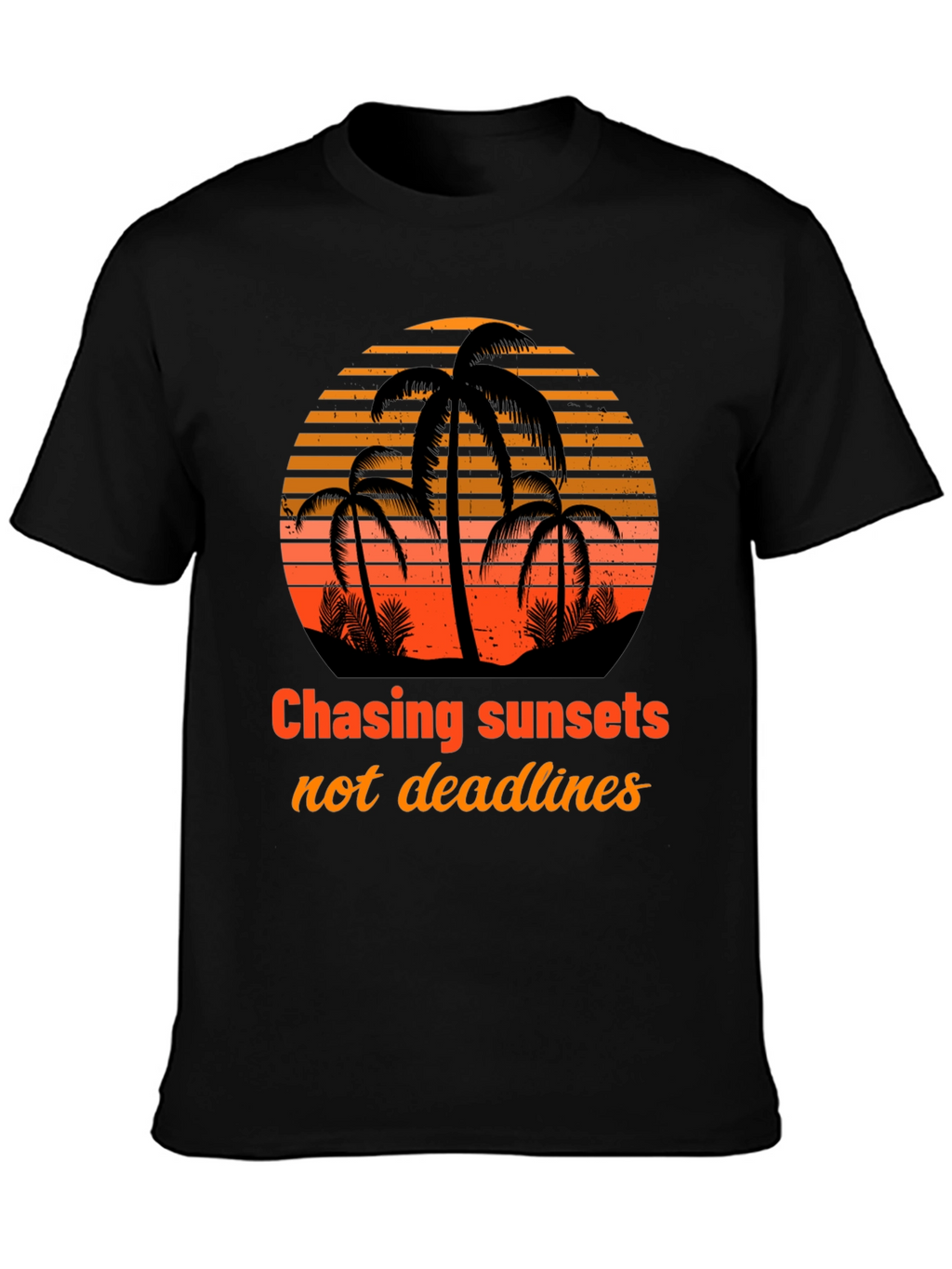 Chasing Sunsets T-Shirt - Tropical Design
