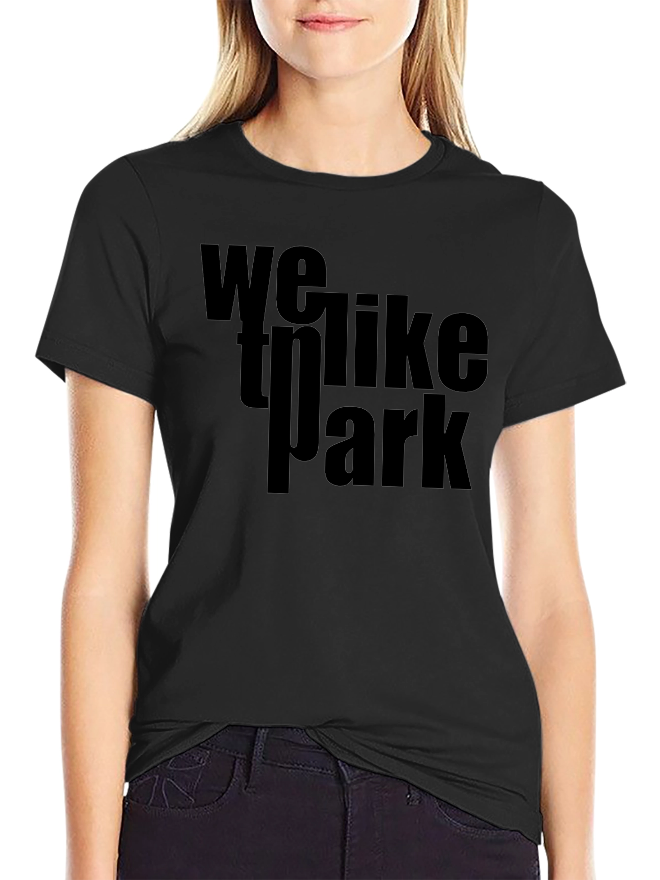 We Like to Party Black Graphic Tee