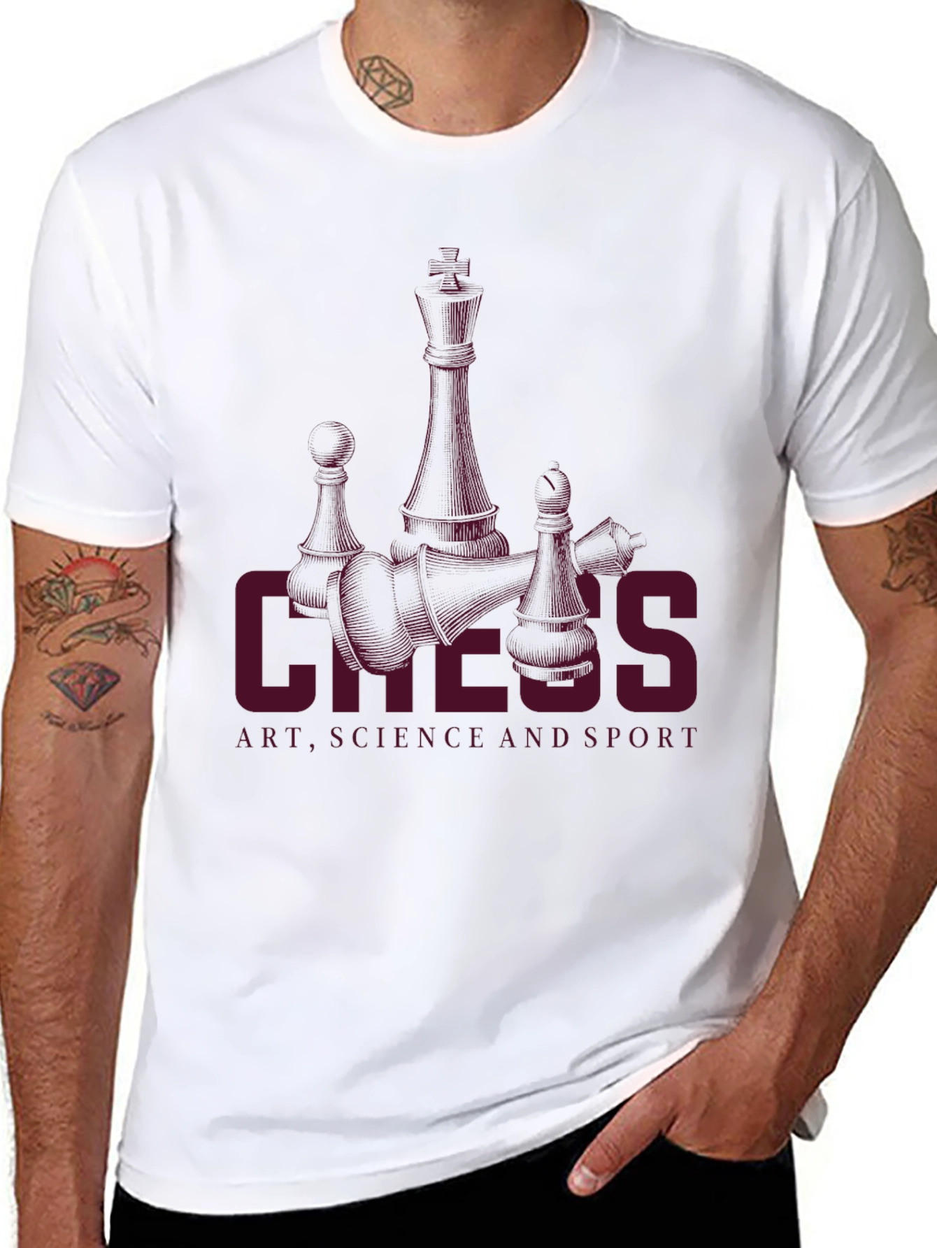 Chess Art Science Sport Graphic Tee