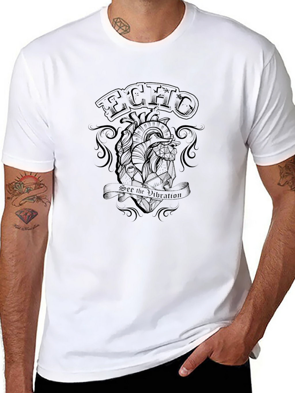 Echo Constellation Heart Graphic T-Shirt