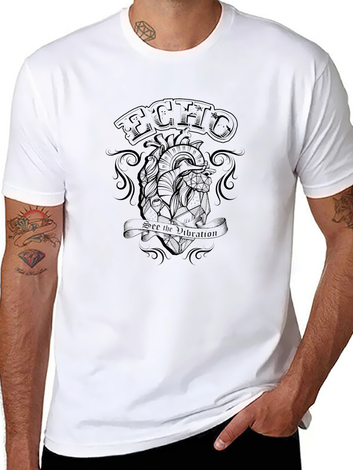 Echo Constellation Heart Graphic T-Shirt