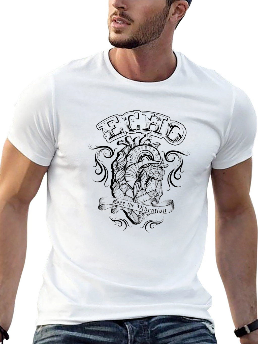 Echo Constellation Heart Graphic T-Shirt
