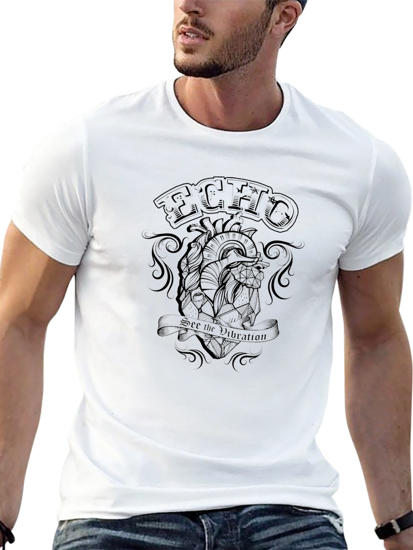 Echo Constellation Heart Graphic T-Shirt