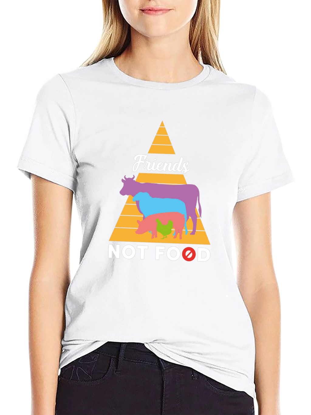 Friends Not Food Vegan Graphic Tee