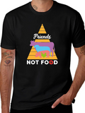 Friends Not Food Vegan Graphic Tee