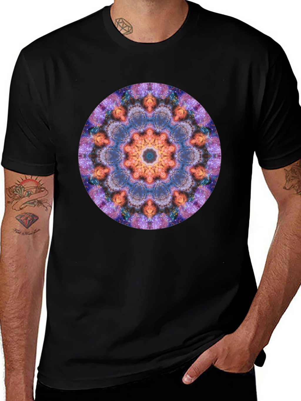 Galaxy Mandala Graphic T-Shirt - Unisex