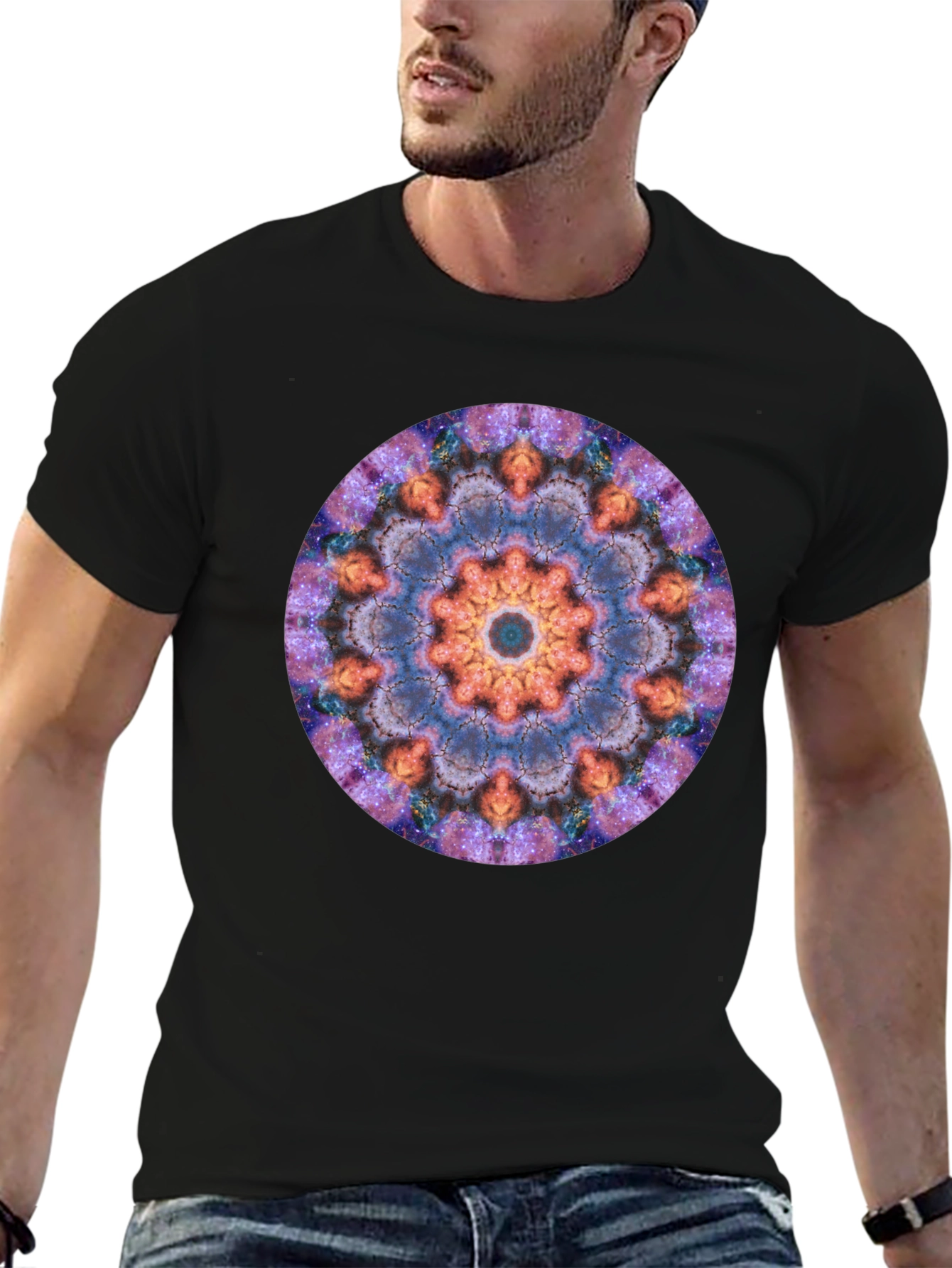 Galaxy Mandala Graphic T-Shirt - Unisex