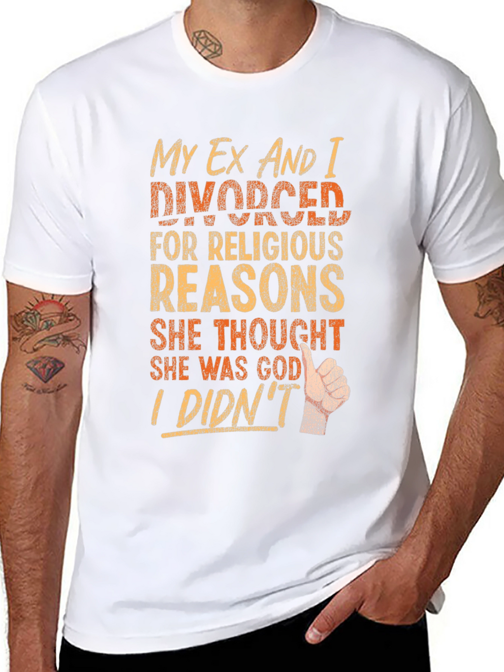 Funny Divorce T-Shirt - Religious Reasons
