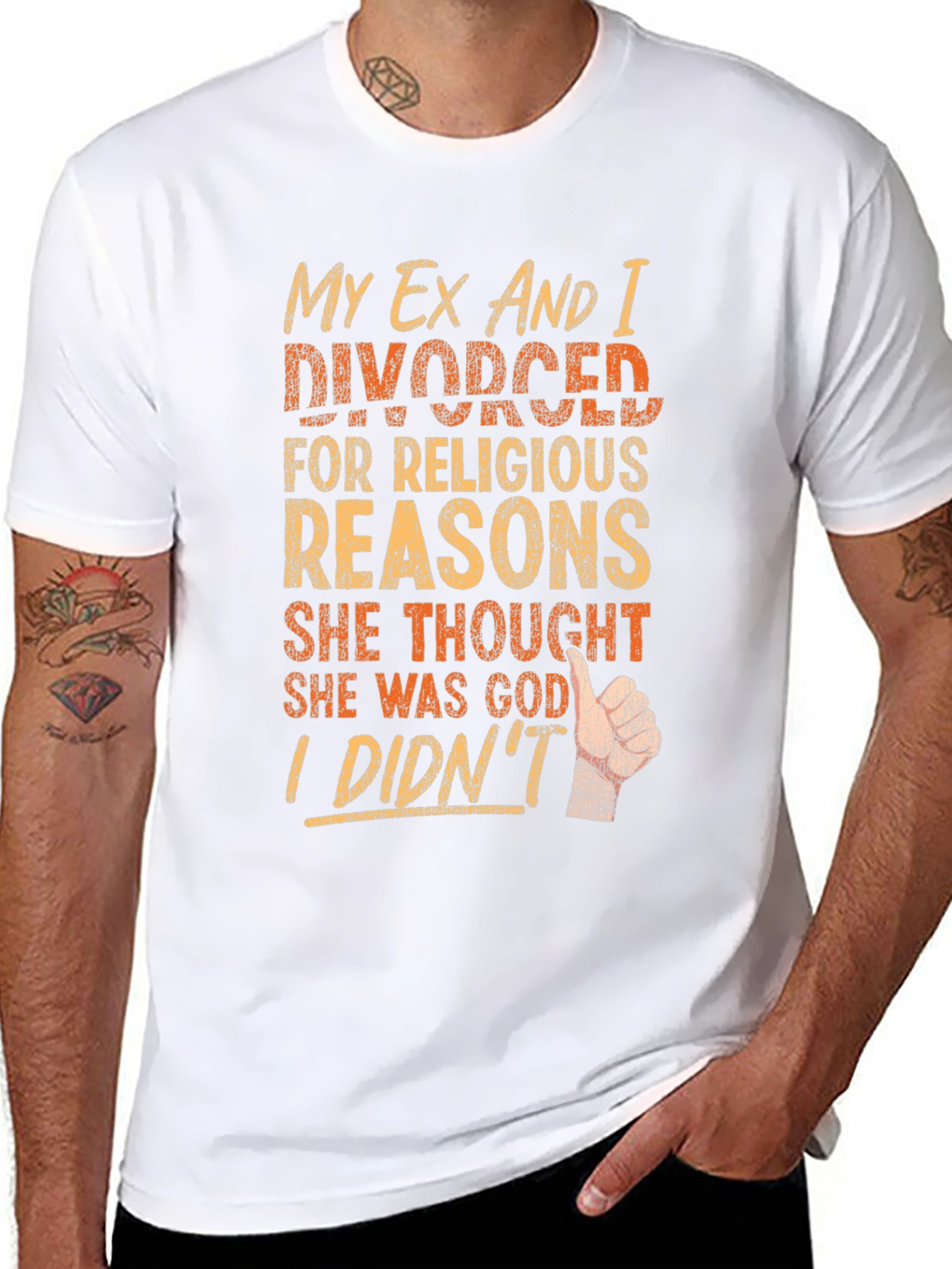 Funny Divorce T-Shirt - Religious Reasons