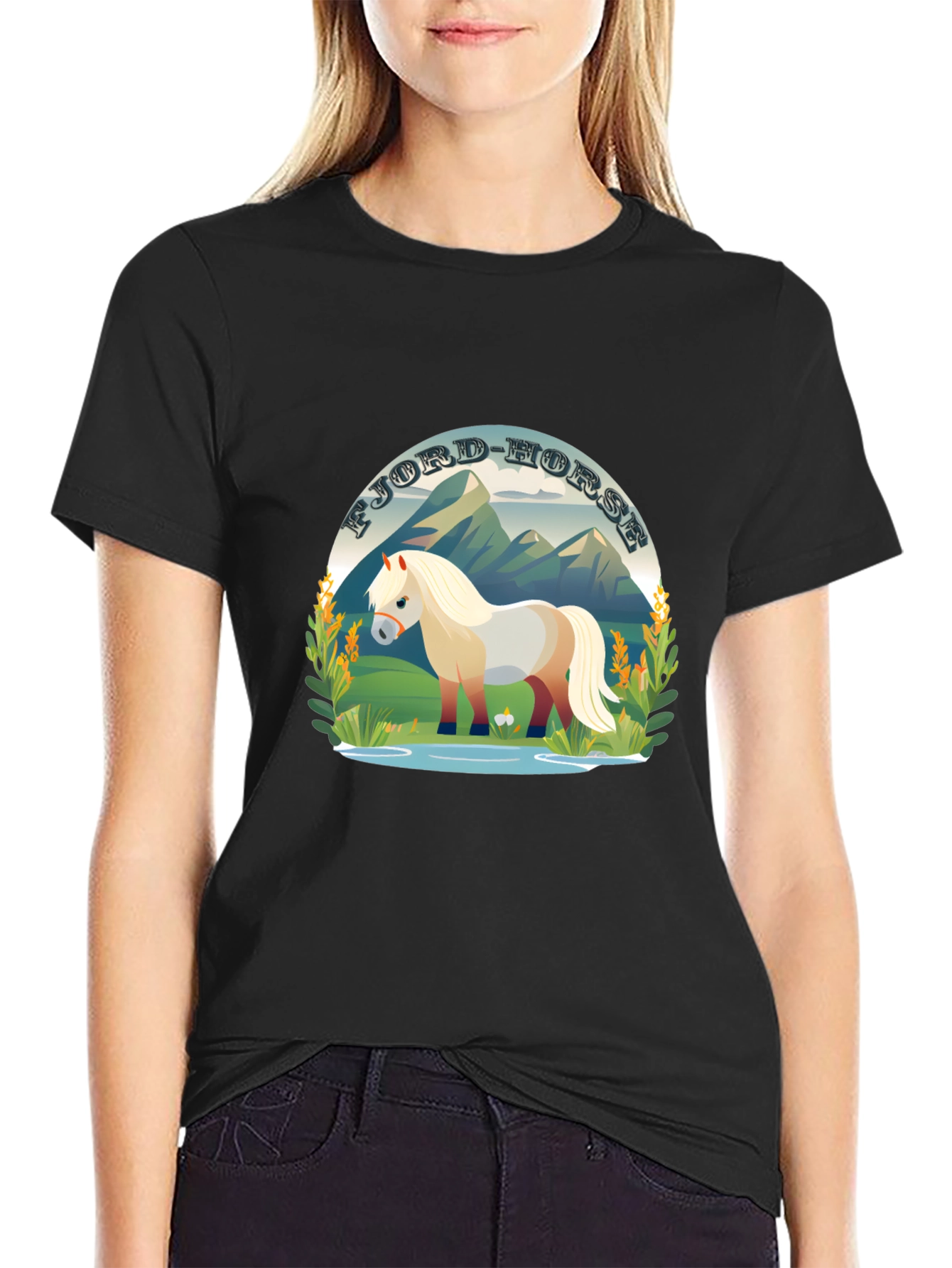 Fjord Horse T-Shirt - Cute Horse Design