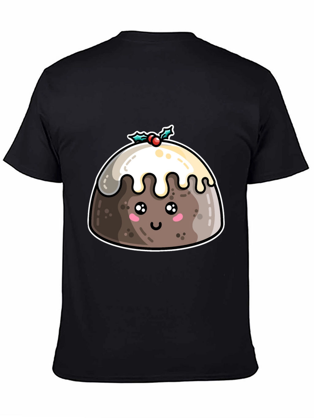 Cute Christmas Pudding T-Shirt - Holiday Festive Tee