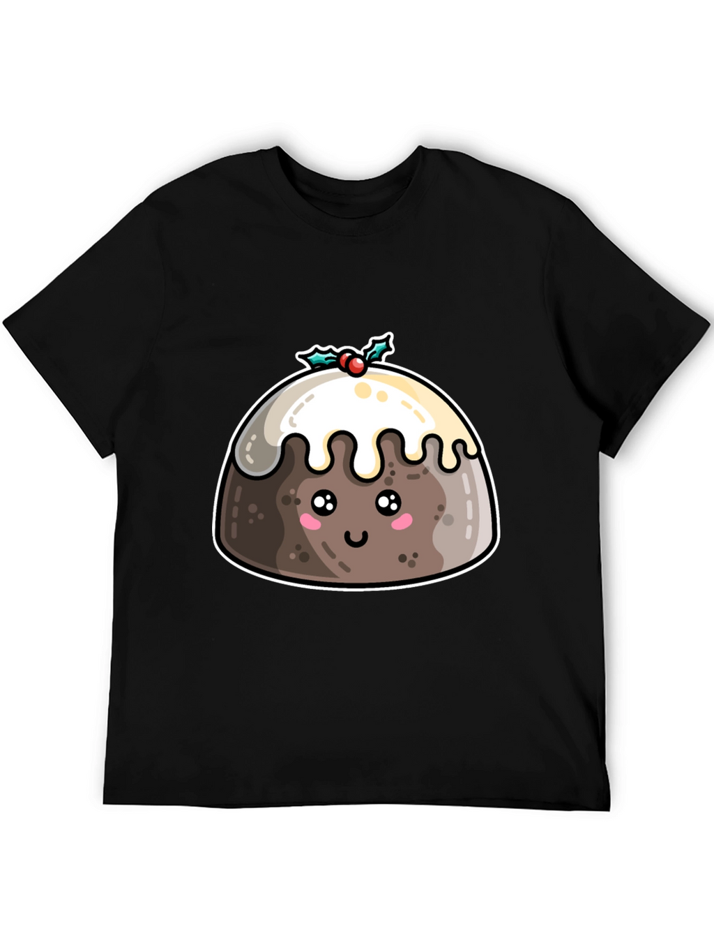 Cute Christmas Pudding T-Shirt - Holiday Festive Tee