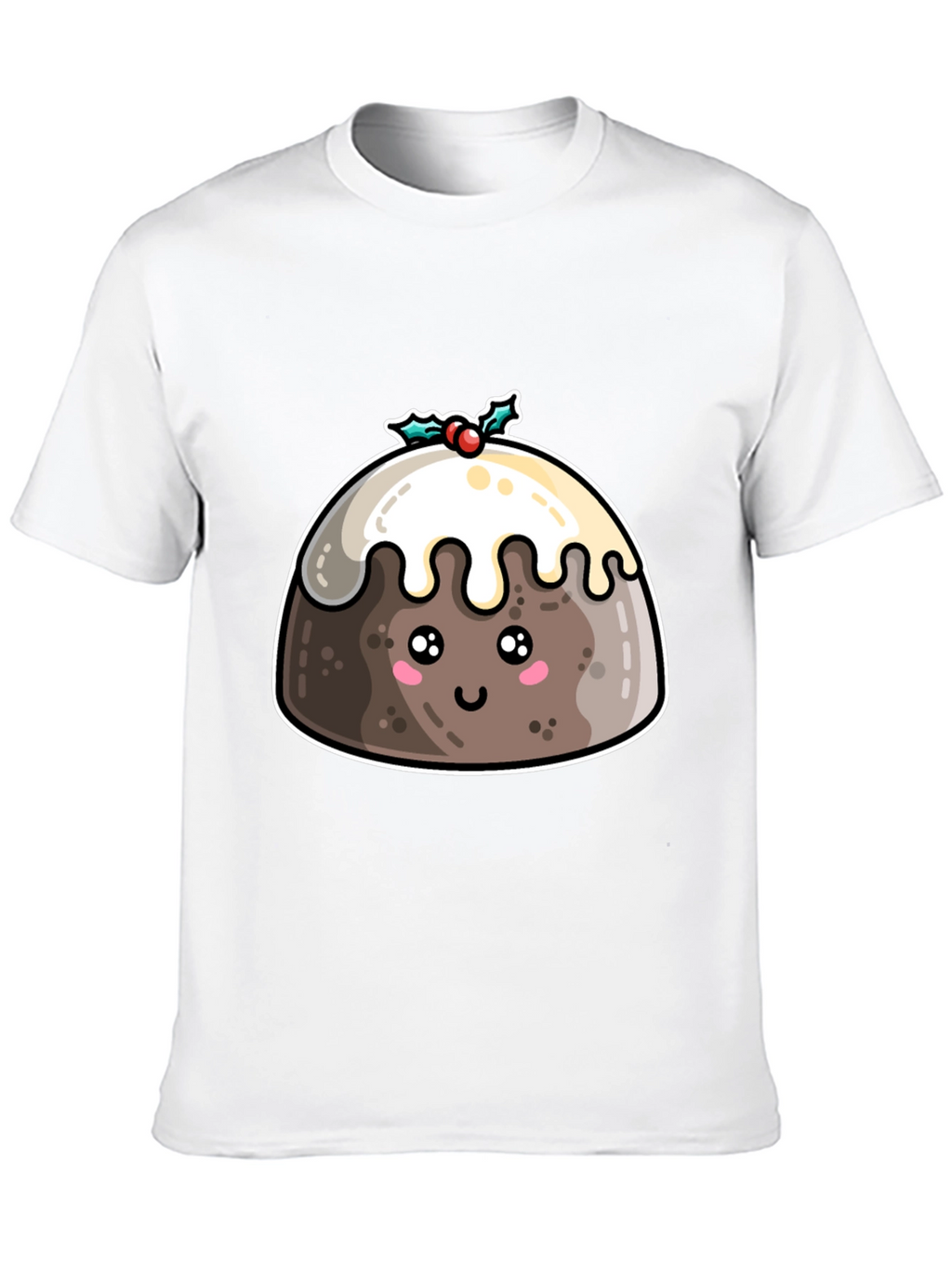 Cute Christmas Pudding T-Shirt - Holiday Festive Tee