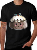 Cute Christmas Pudding T-Shirt - Holiday Festive Tee