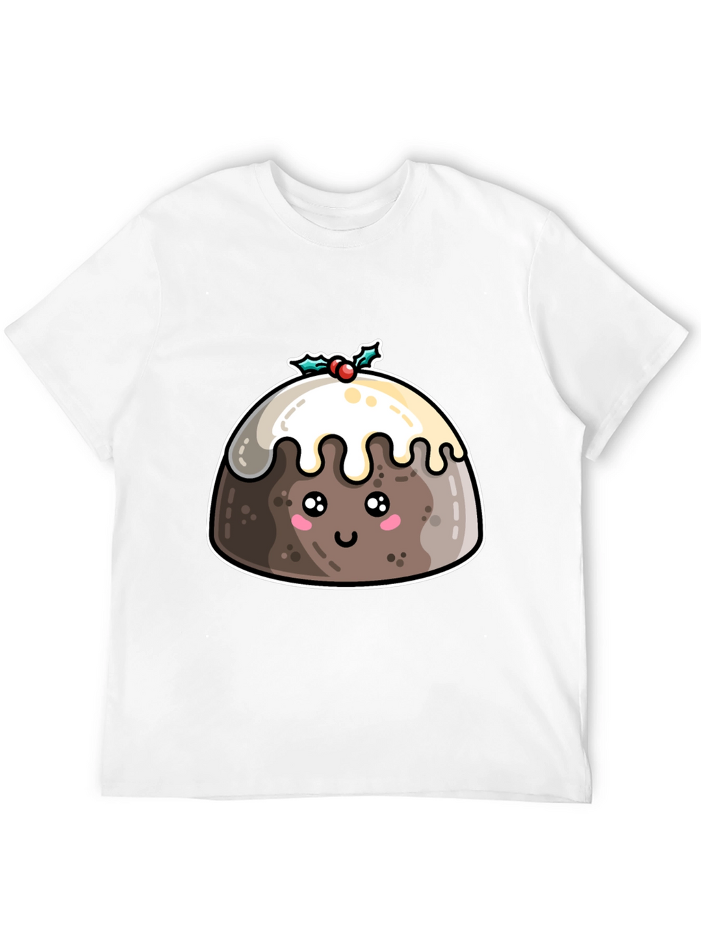 Cute Christmas Pudding T-Shirt - Holiday Festive Tee