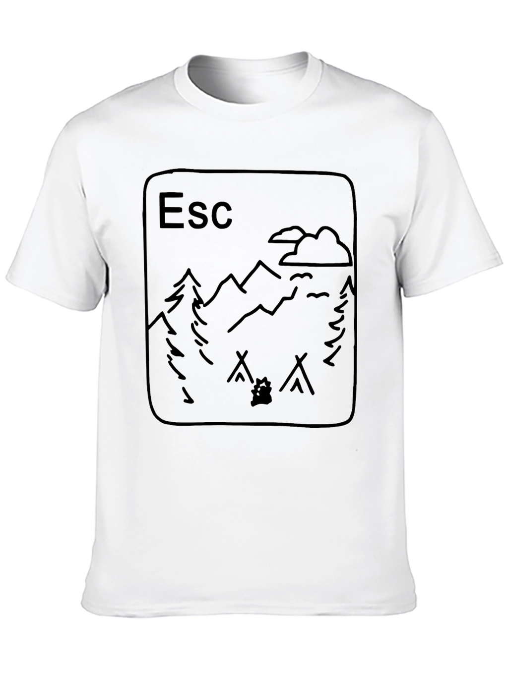 Escape Camping Graphic T-Shirt