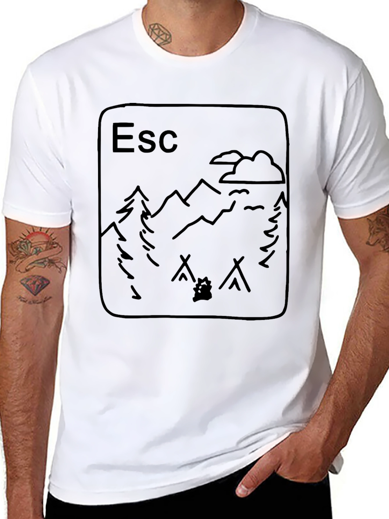 Escape Camping Graphic T-Shirt