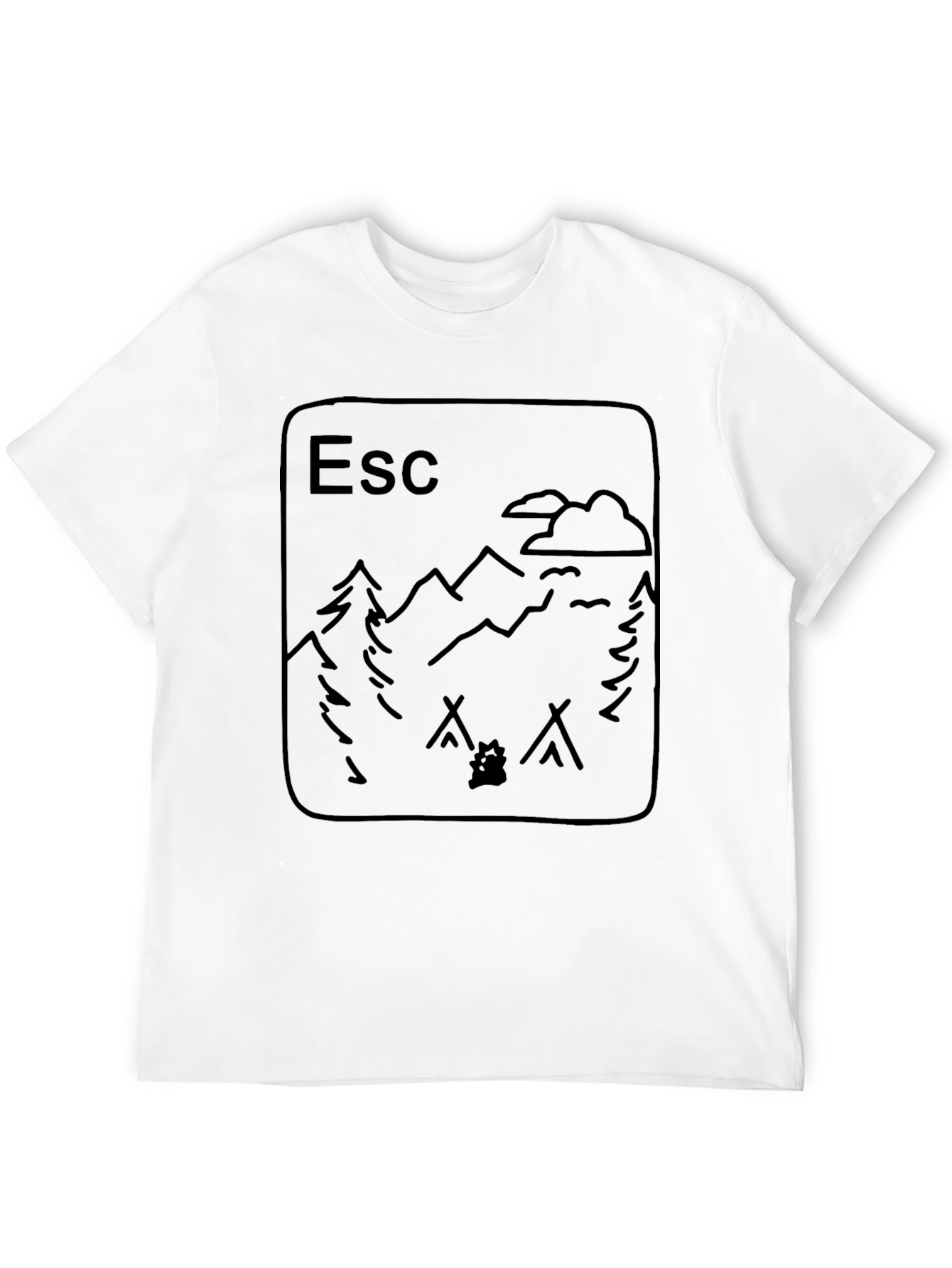 Escape Camping Graphic T-Shirt