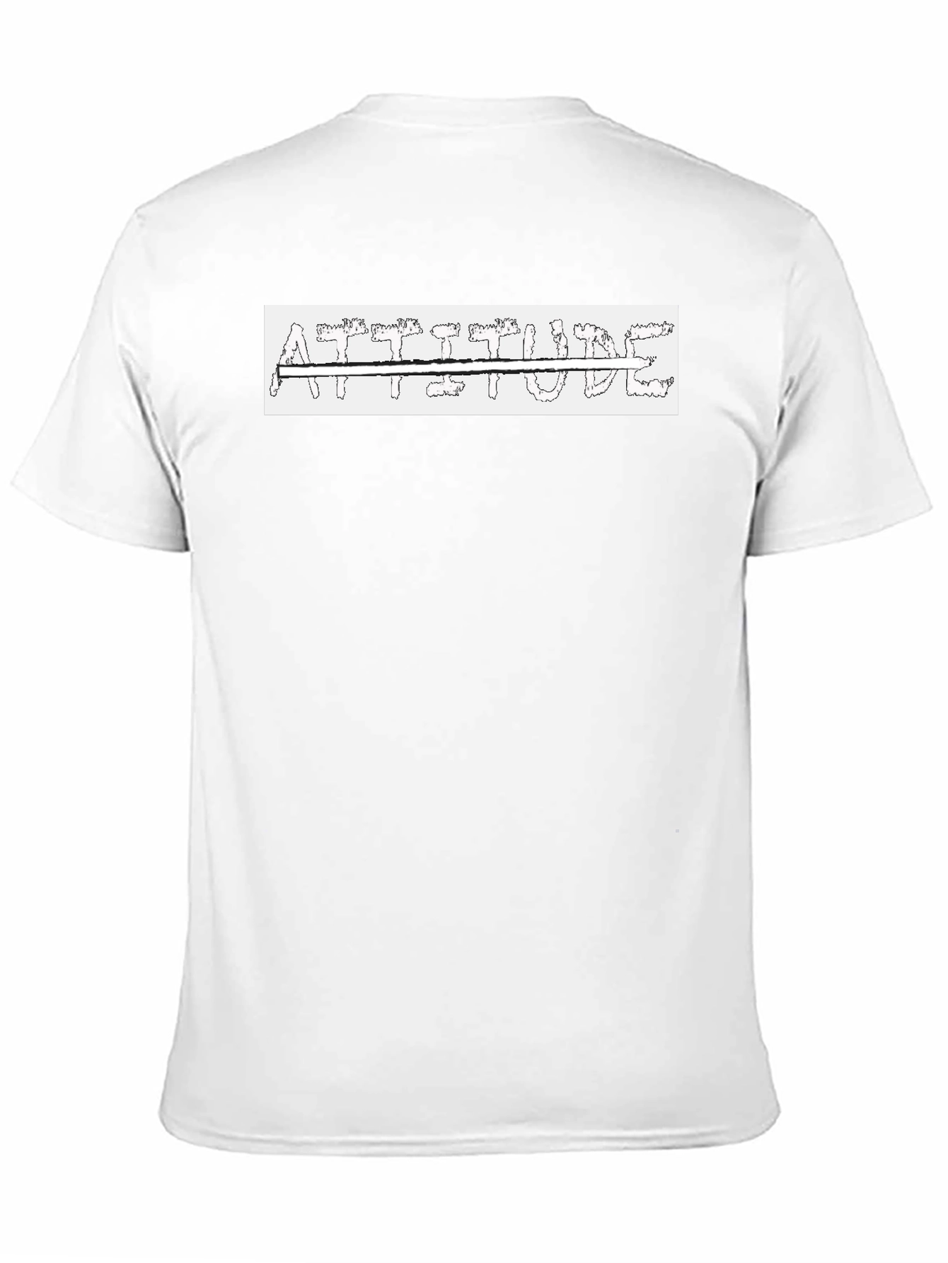 Attitude Black T-Shirt - Bold Graphic Tee