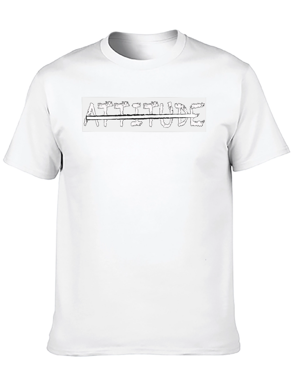 Attitude Black T-Shirt - Bold Graphic Tee