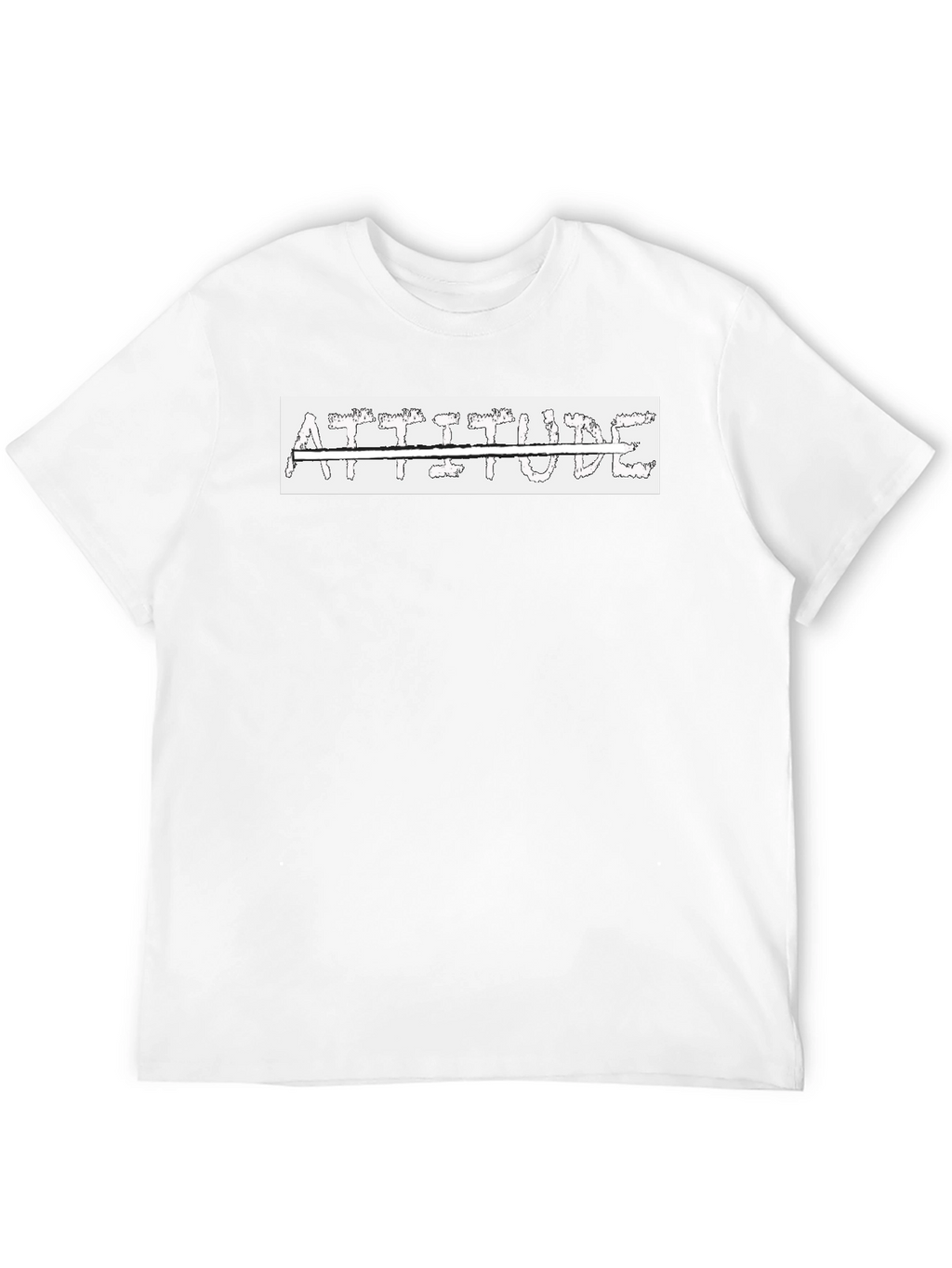 Attitude Black T-Shirt - Bold Graphic Tee