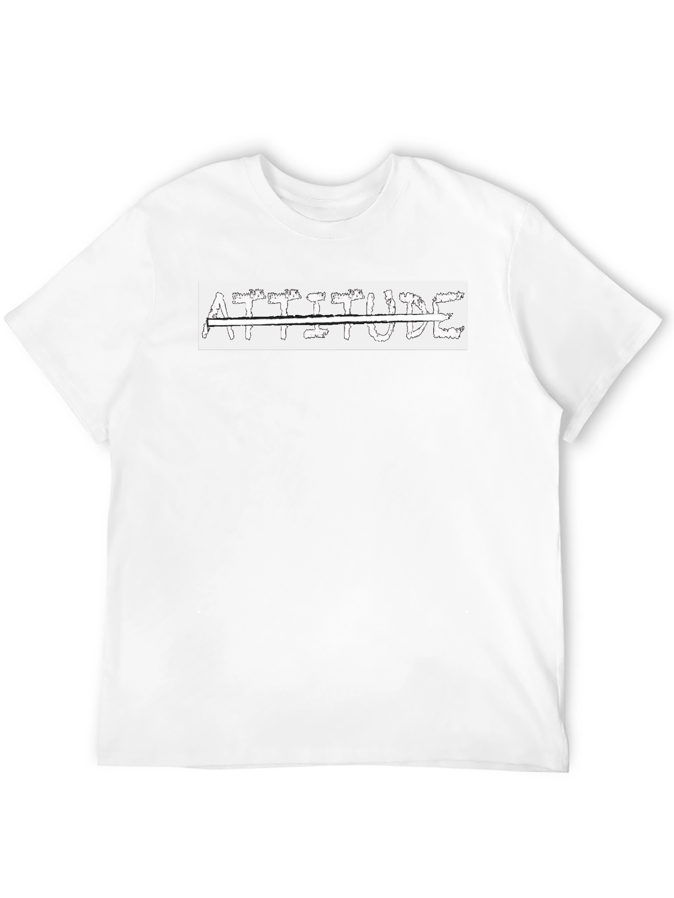 Attitude Black T-Shirt - Bold Graphic Tee