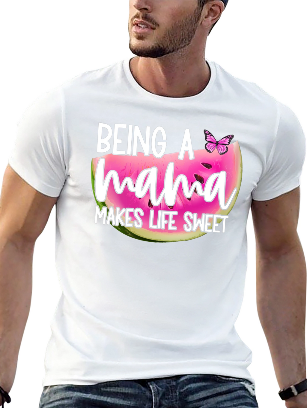 Sweet Mama Graphic Tee - Watermelon Print