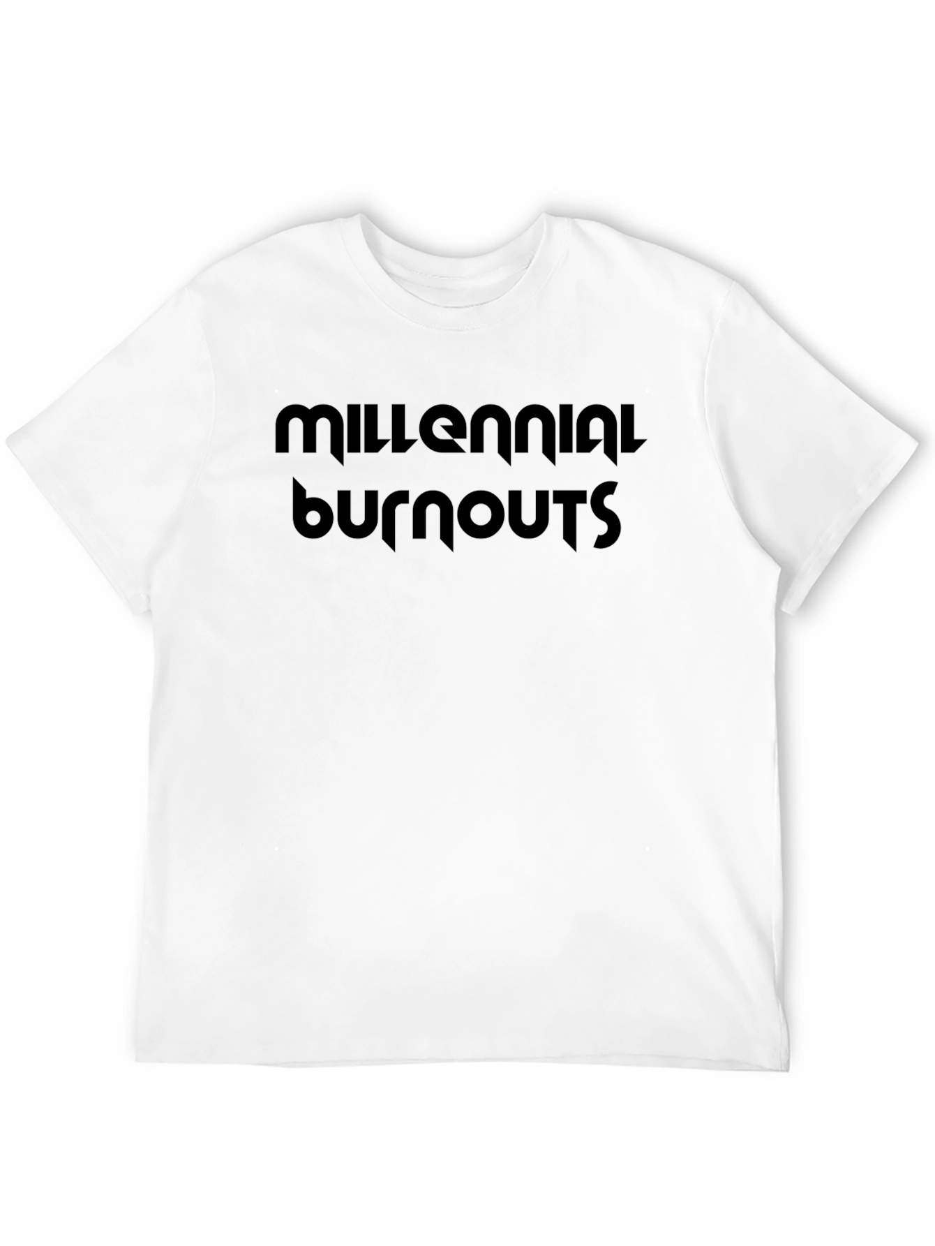 Millennial Burnouts Black Graphic Tee