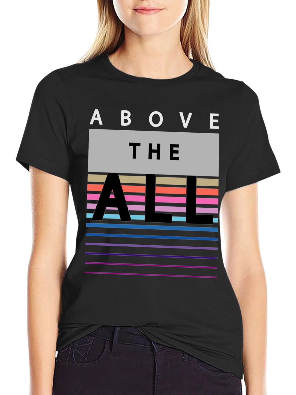 Above the All Graphic Tee - Mens Black T-Shirt