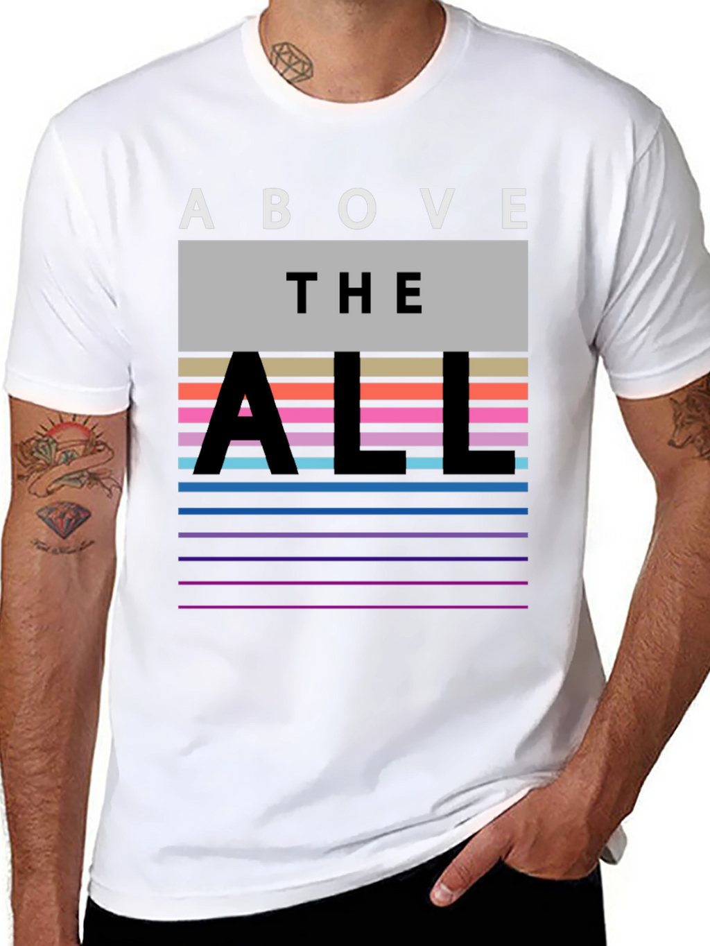 Above the All Graphic Tee - Mens Black T-Shirt
