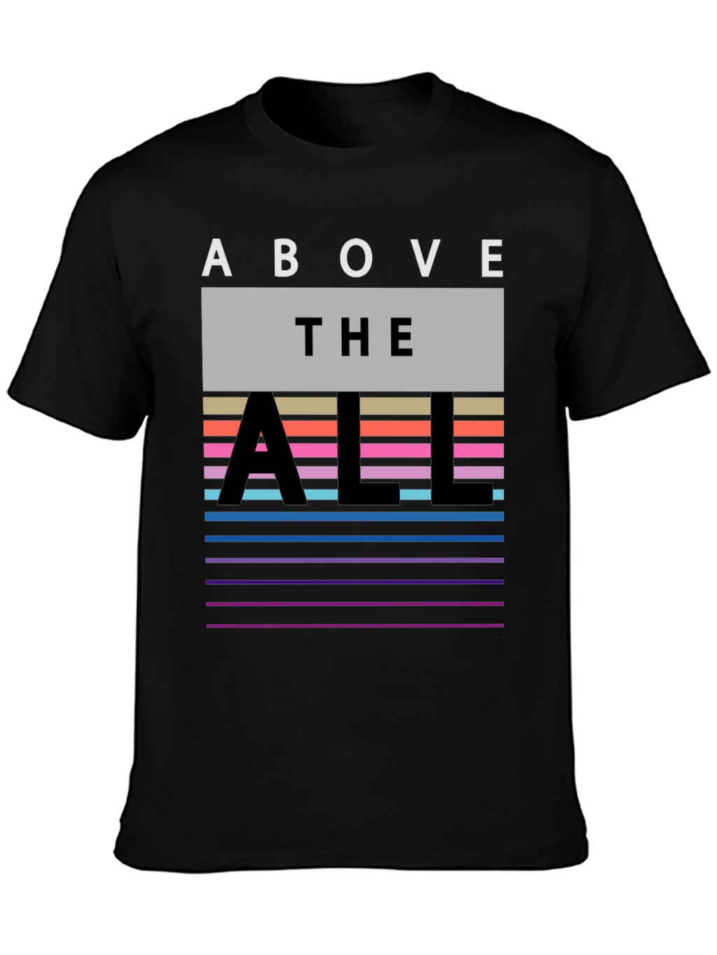 Above the All Graphic Tee - Mens Black T-Shirt