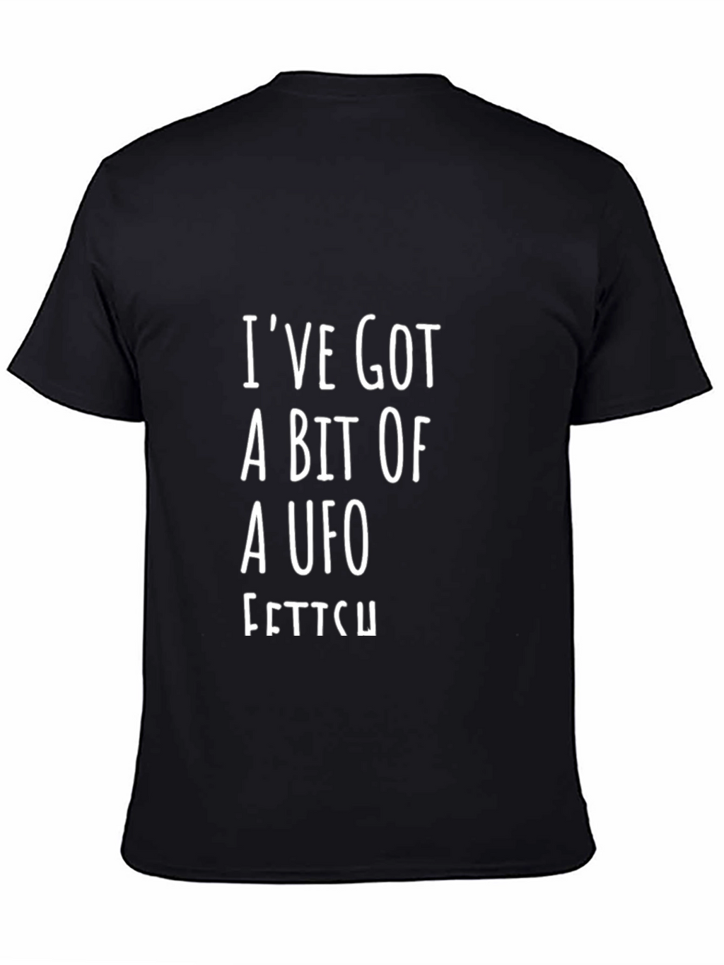 UFO Fetish Graphic Tee - Black Cotton Blend