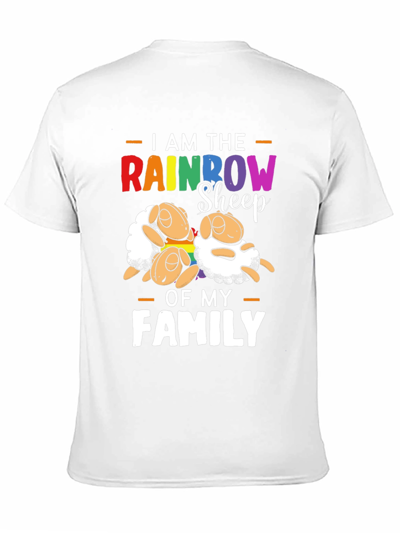 Rainbow Sheep Family Pride T-Shirt