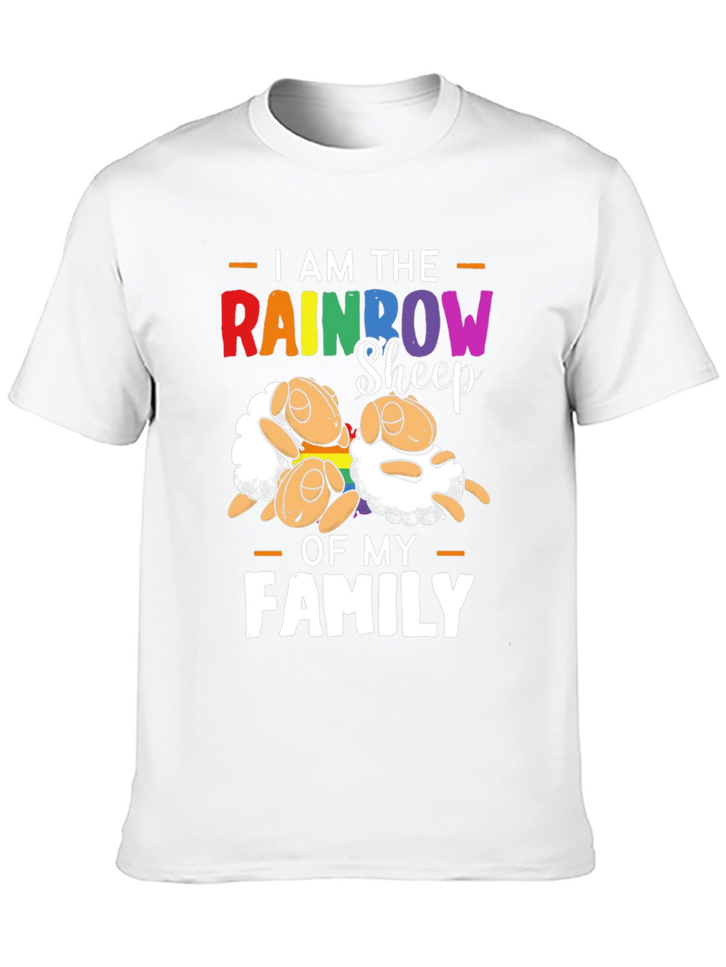 Rainbow Sheep Family Pride T-Shirt