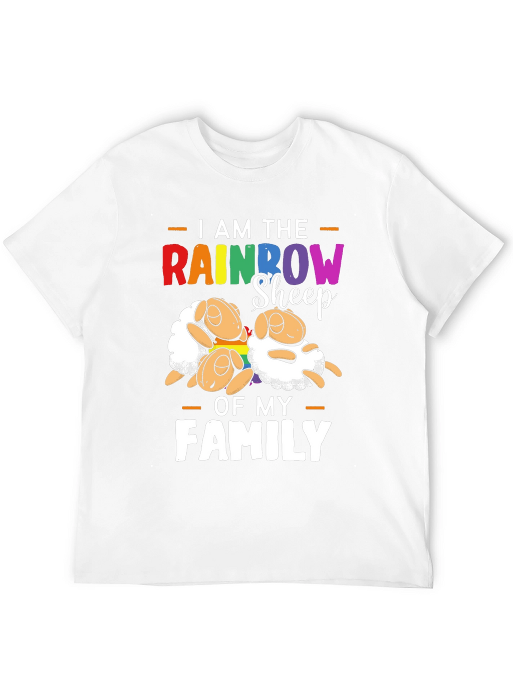 Rainbow Sheep Family Pride T-Shirt