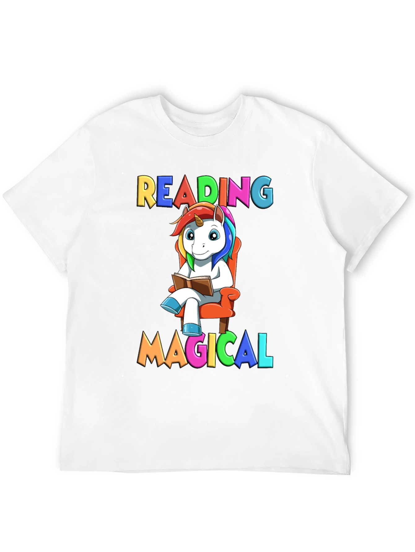 Reading Magical Unicorn T-Shirt