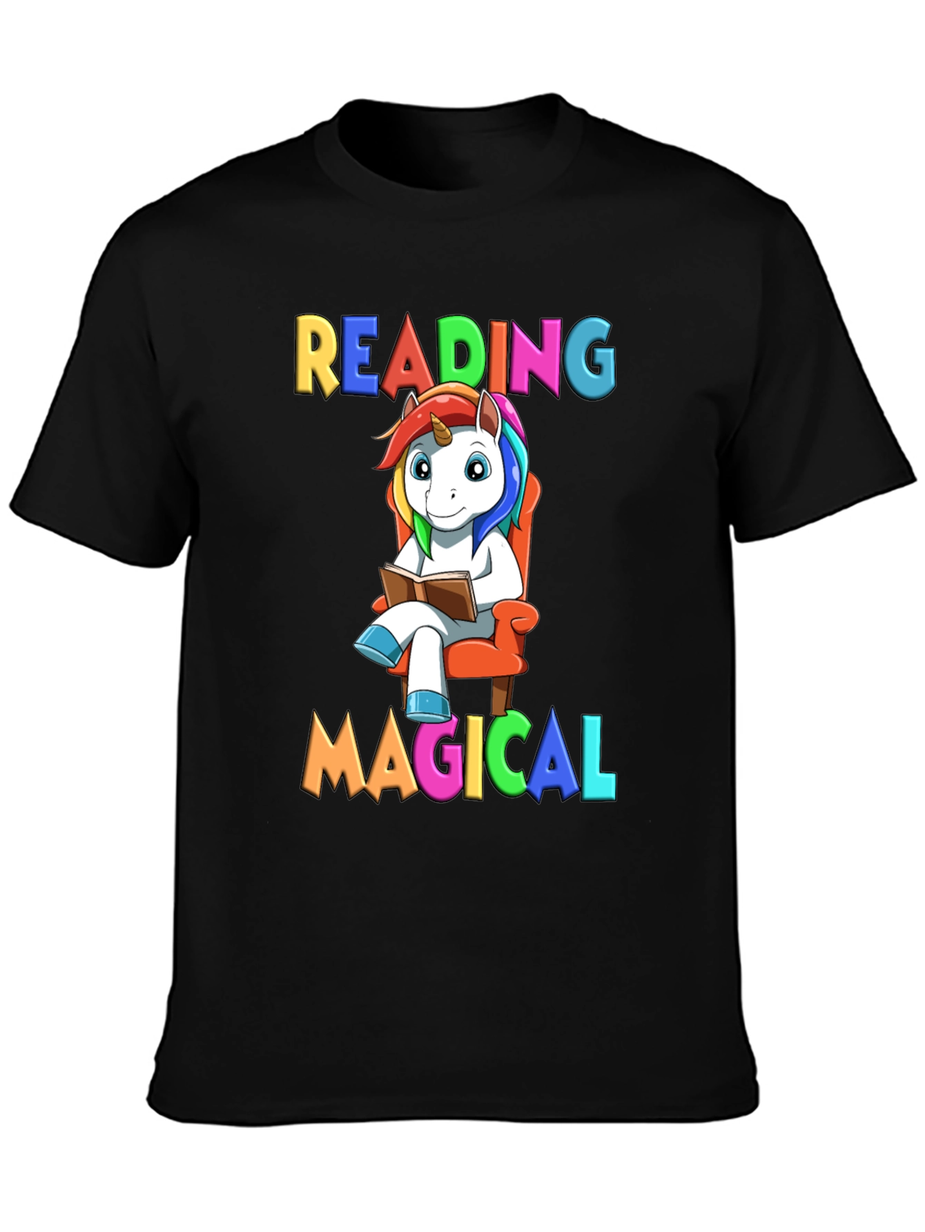Reading Magical Unicorn T-Shirt