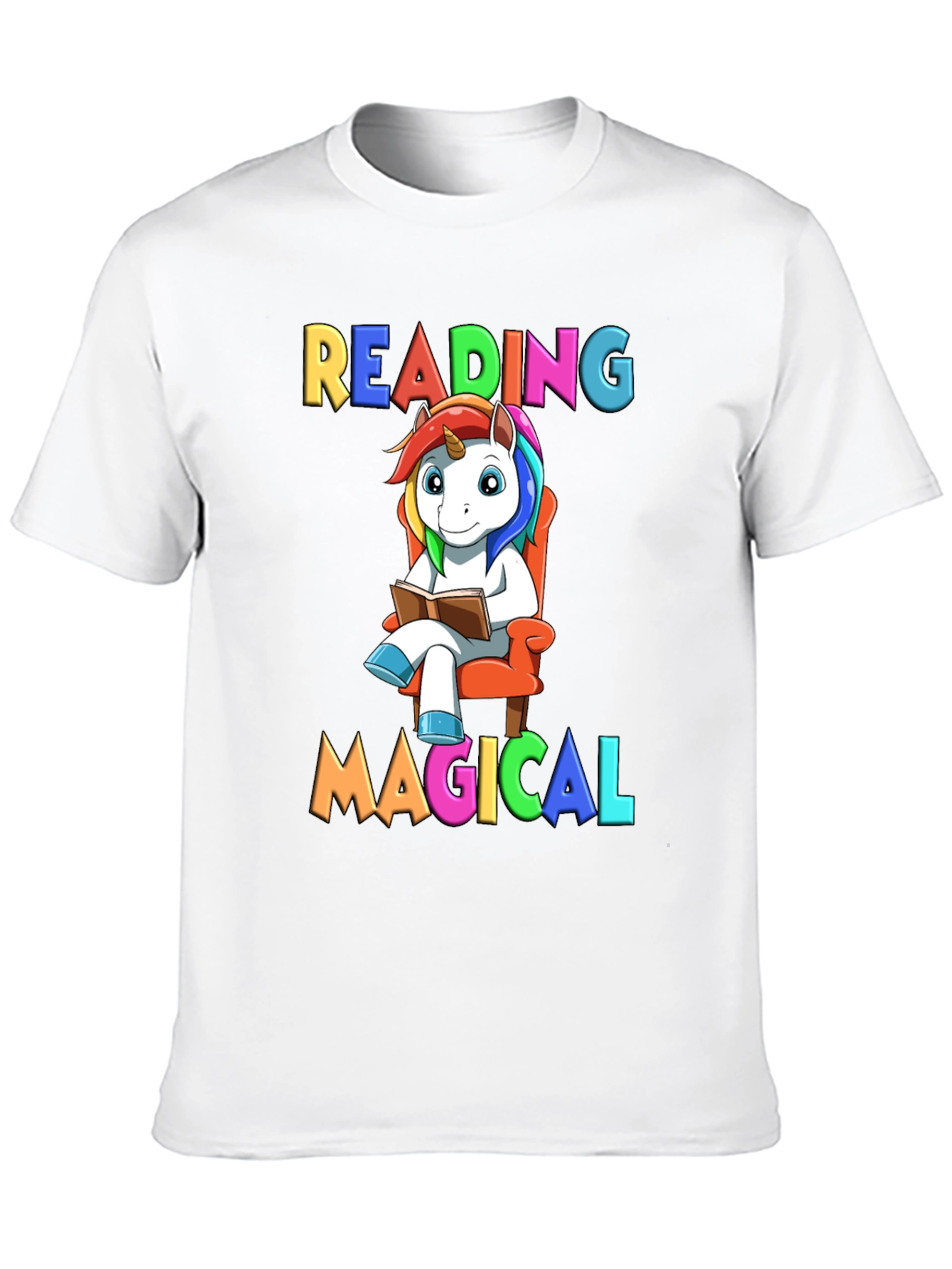 Reading Magical Unicorn T-Shirt
