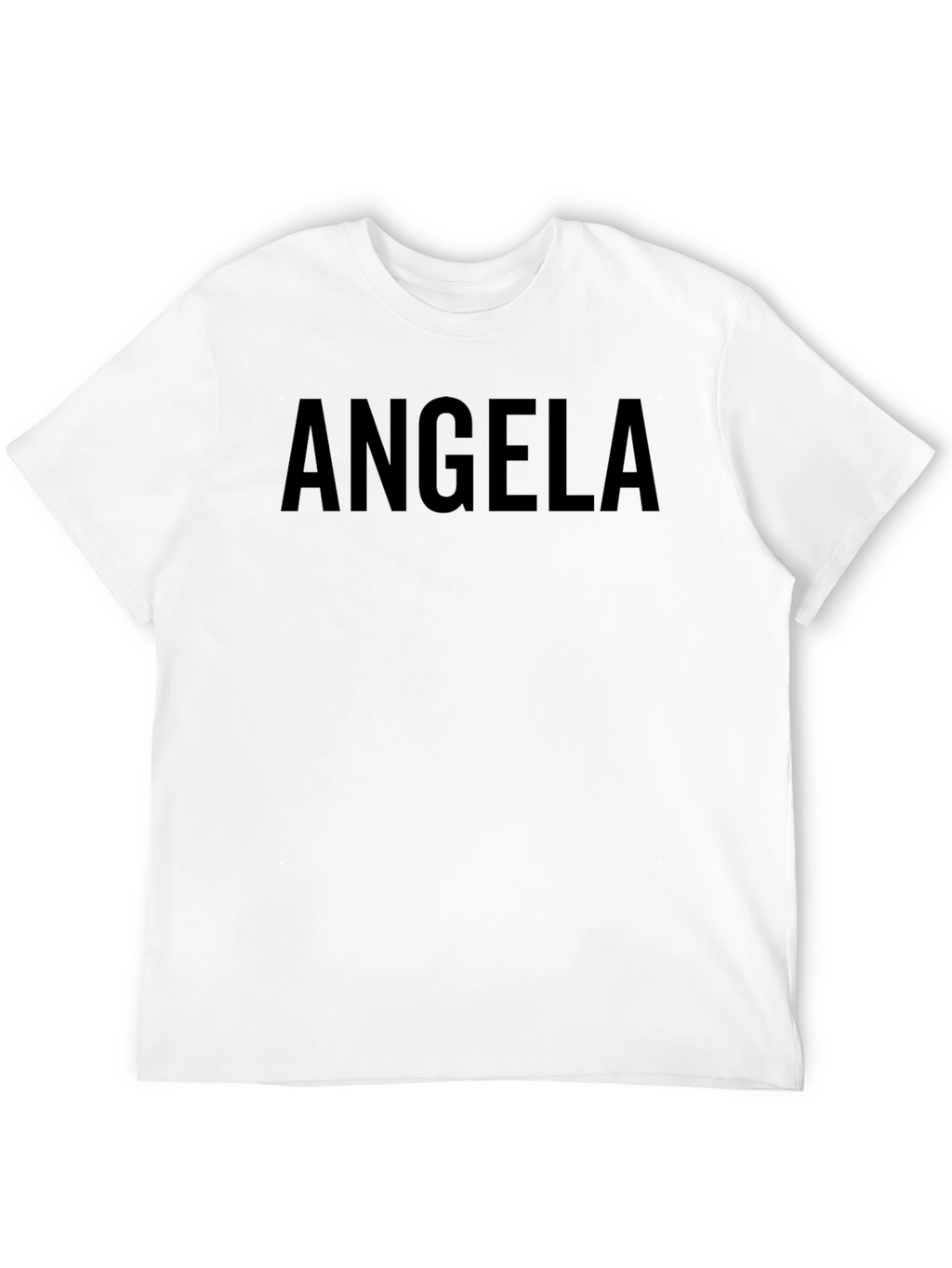 ANGELA Personalized Graphic T-Shirt - Black