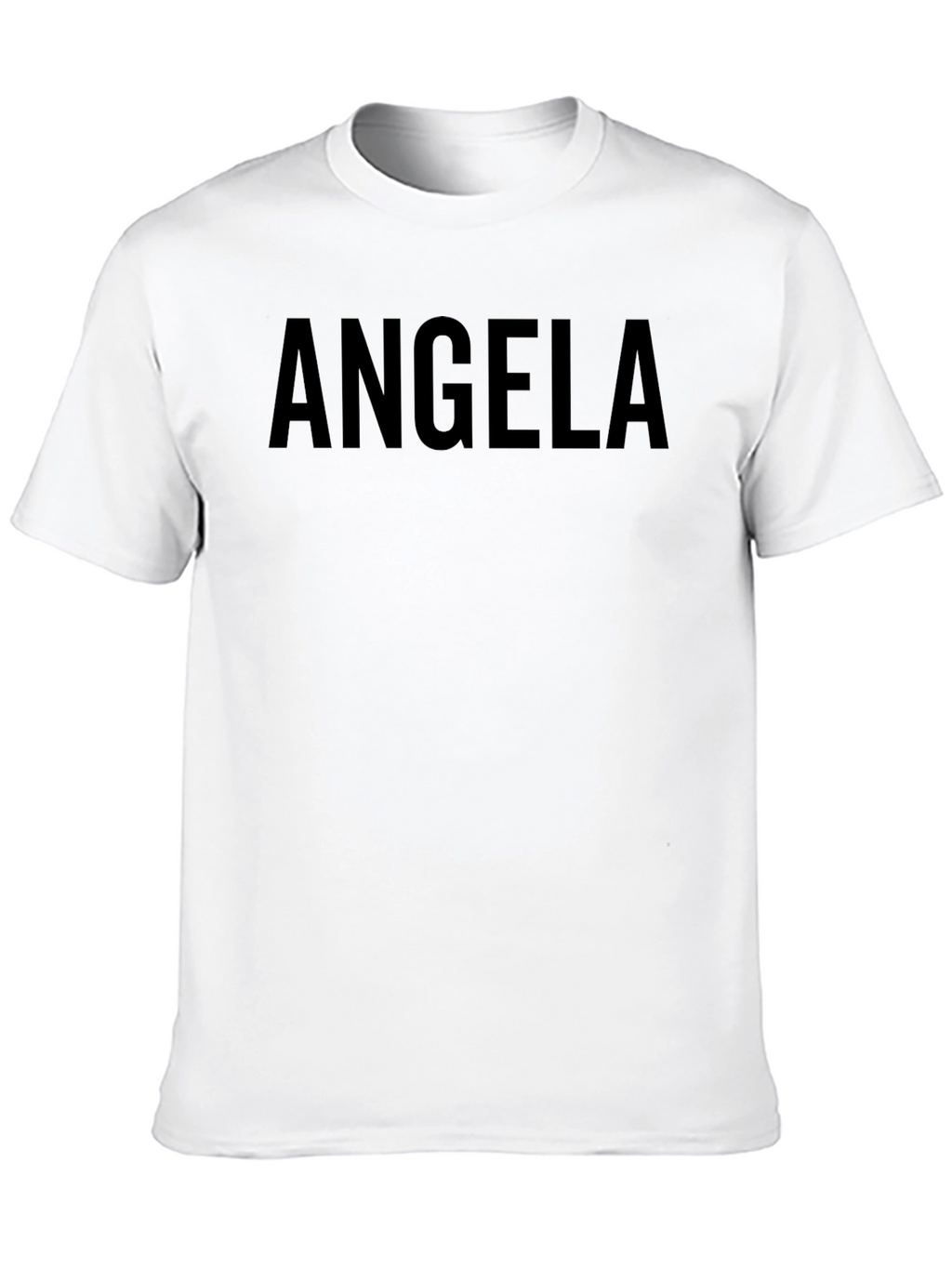 ANGELA Personalized Graphic T-Shirt - Black