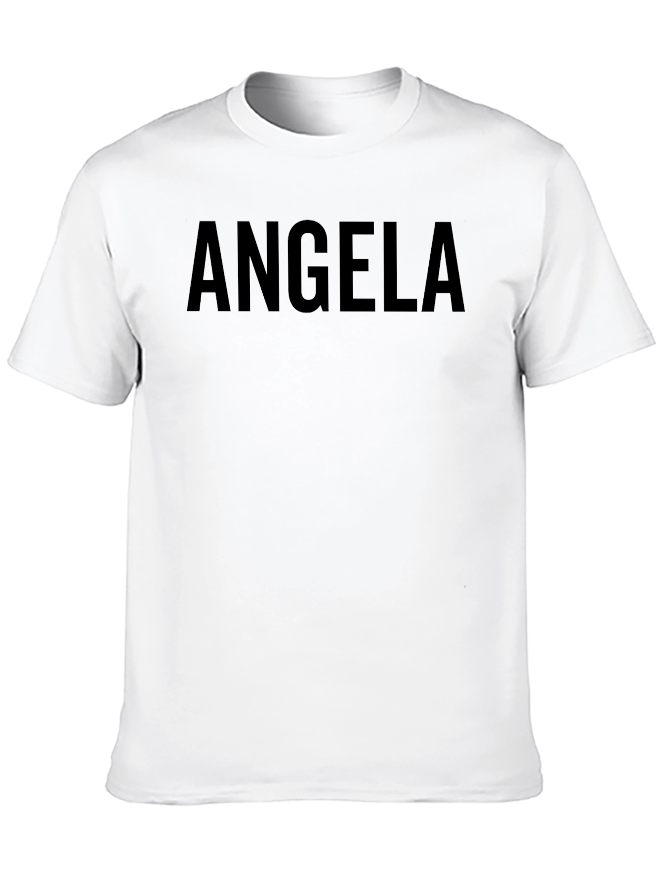 ANGELA Personalized Graphic T-Shirt - Black