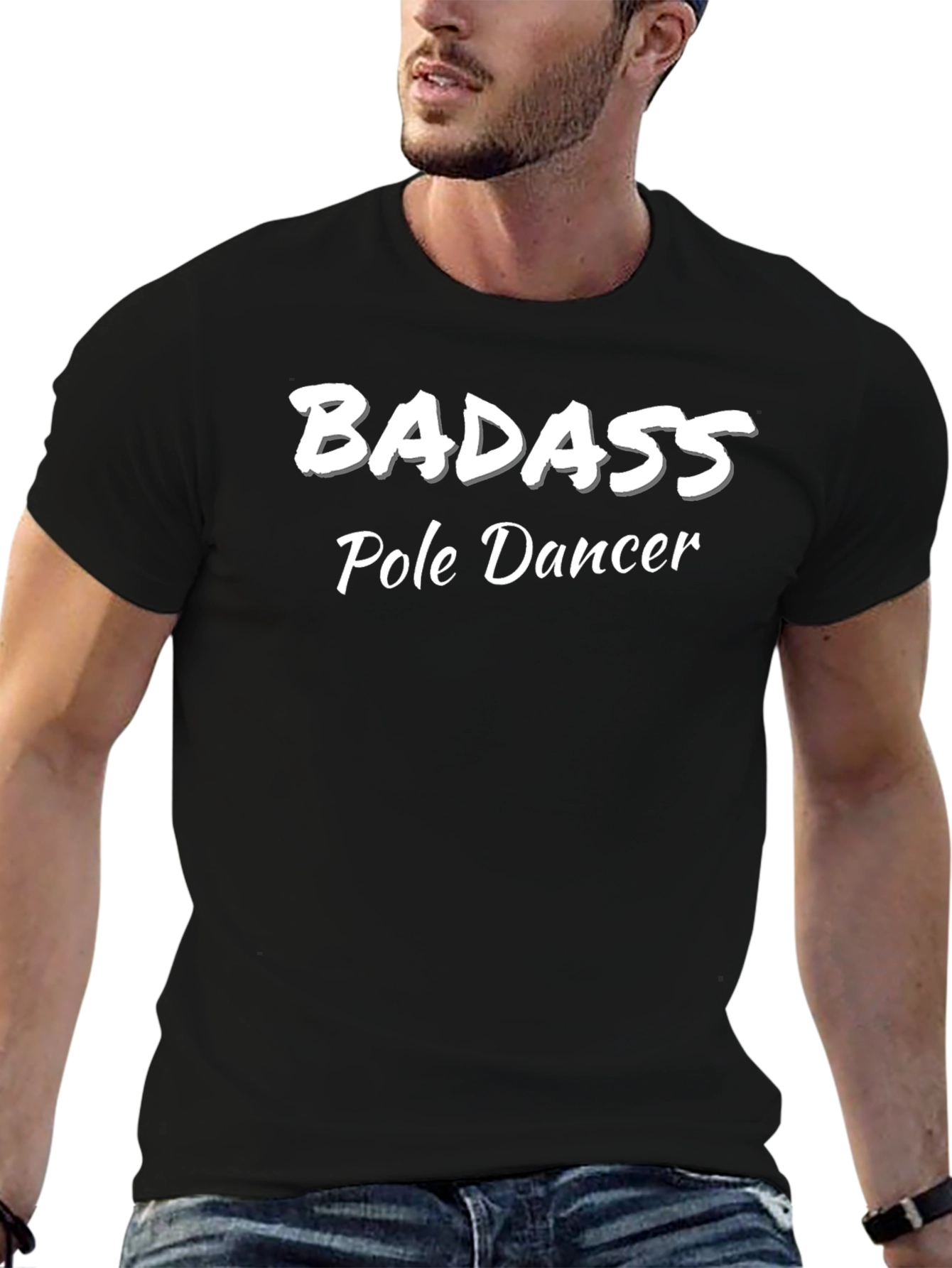 Badass Pole Dancer Graphic T-Shirt
